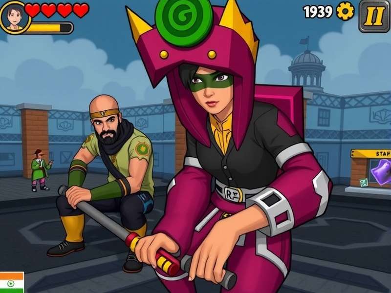 Indian gamers playing Desh Ki Coop Challenge together